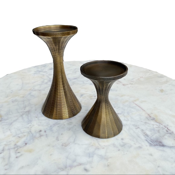 World Market | Antiqued Candle Holders - Picture 2 of 4